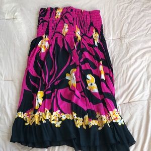 Hawaiian print dress